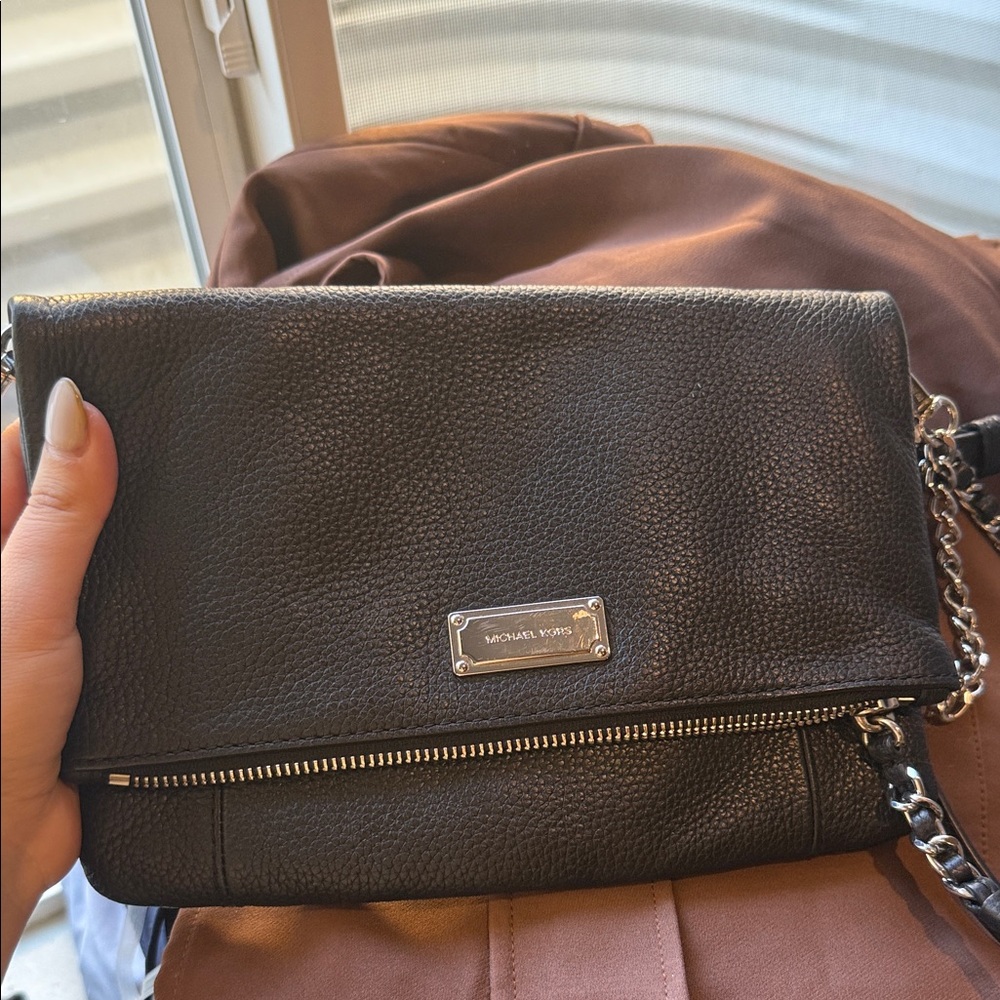Michael Kors Pebbled Black Crossbody Bag